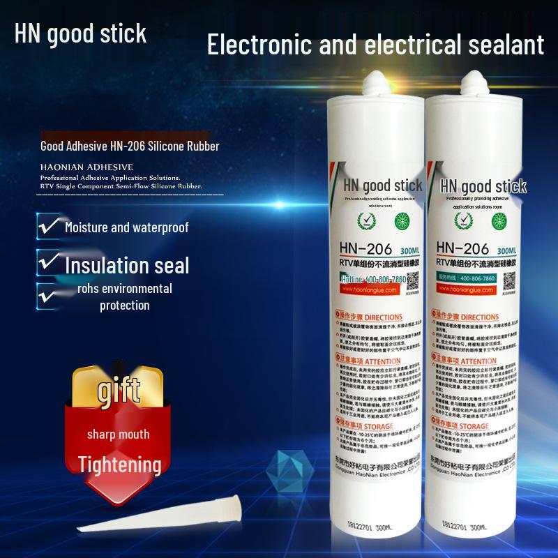 Induction Cooktop Panel Adhesive: Waterproof Silicone Sealant hn206