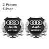 G7 2Pcs 3D Metal Badge Sticker Car Window Decoration Sticker car valve cover Accessory For QQ6 Q5 Q4 A4 A6 A7 A5 A3 Q3 Q2 A1 A8 TT