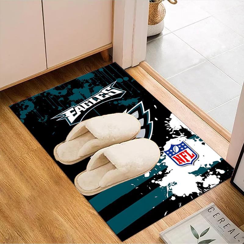 Philadelphia Eagles Night Game Rug Game Carpet, Floor Mat for Bedroom Living Room Entryway Rug, Home Decor Idea Gift for Christmas birthday