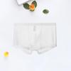 Men Boxers Breathable Elastic Mesh Low Waist Ice Silk Cooling Anti-septic See-through Men