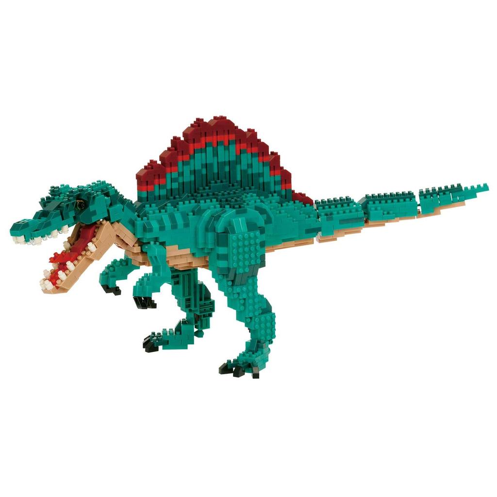 Kawada Nanoblock Dinosaur DX Spinosaurus NBM-062, 4.5 X 28 X 21 Cm, Ages 12 and Up, Interior Decoration, Hobby, NBM-062