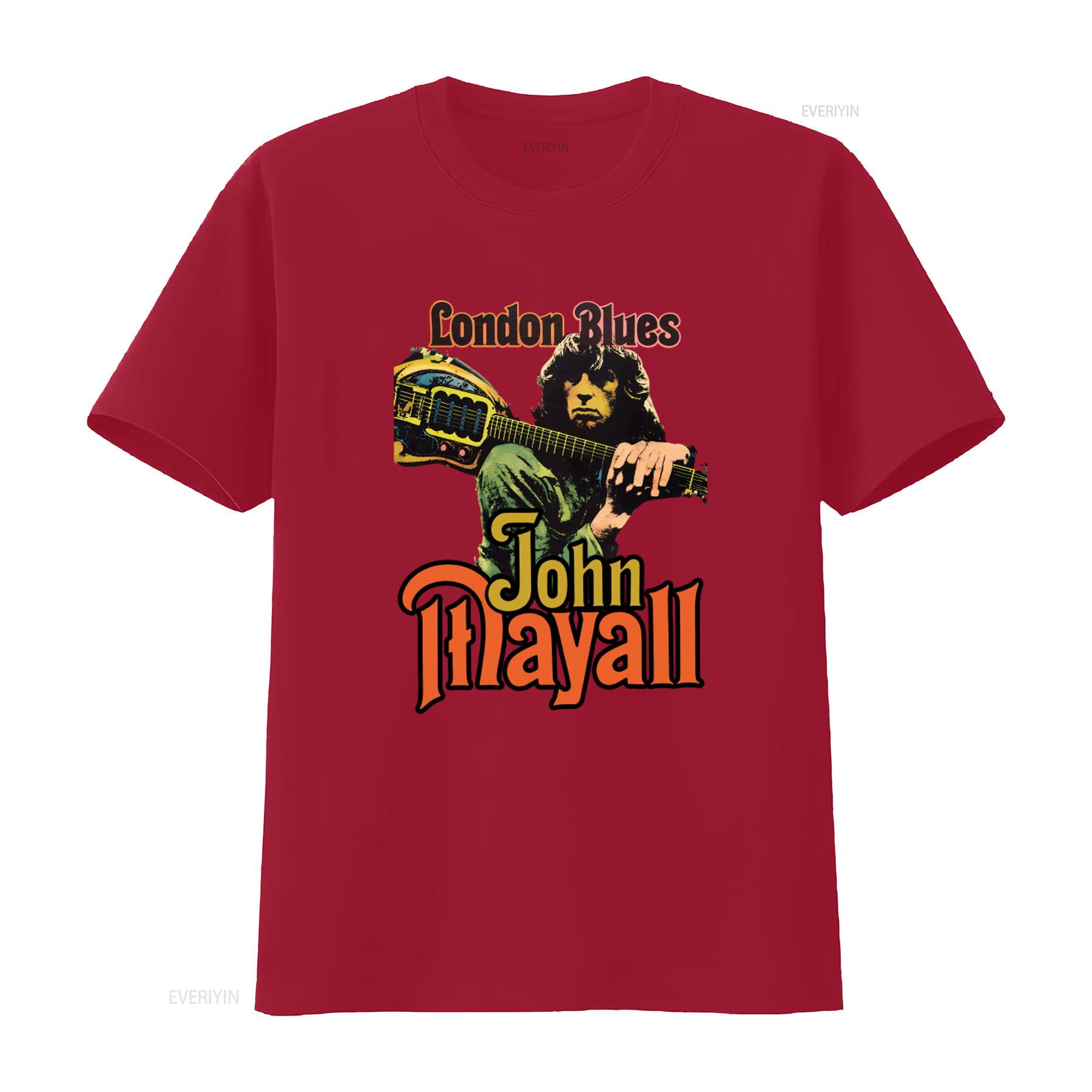 Cotton John Mayall London Blues 1964 1969 Album The Turning Point T Shirt vintage Washed streetwear Casual Stretched S