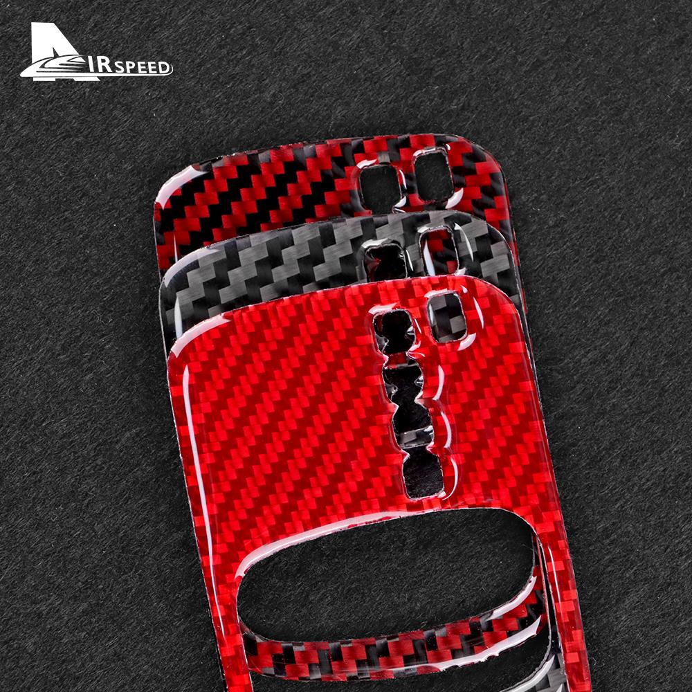 Real Soft Carbon Fiber Sticker for Mercedes Benz Smart 451 Fortwo 2011 2012 2013 2014 2015 Gear Shift Panel Frame Accessories