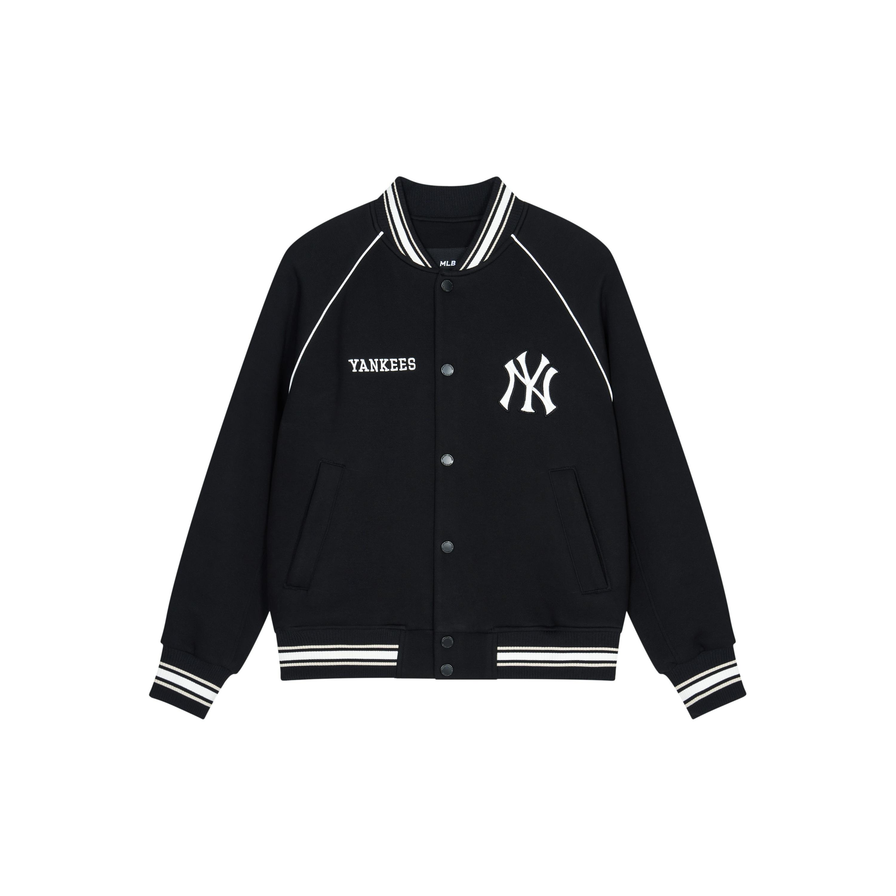 

New MLB SS24 Baseball Jacket Unisex Black 3AJPV0841-50BKS M