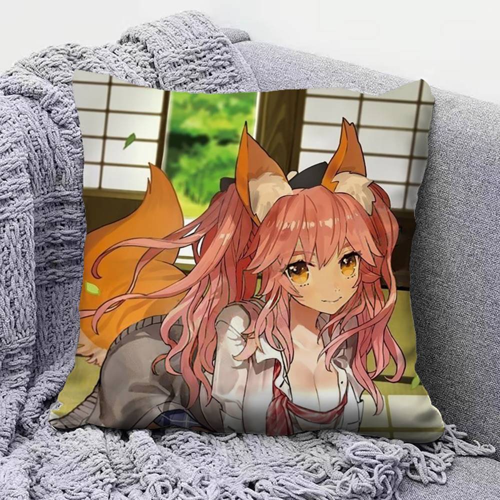 Tamamovitch Koyanskaya Tamamo No Mae Fate Pillow Covers Home Sofa Cushion Covers and Aecorative Custom