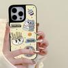 Mirror Phone Case for iPhone 15 11 13 14 for 15 16 Pro Max 12 13 16 Pro Cloud Flower and Animal Cute Style Phone Case