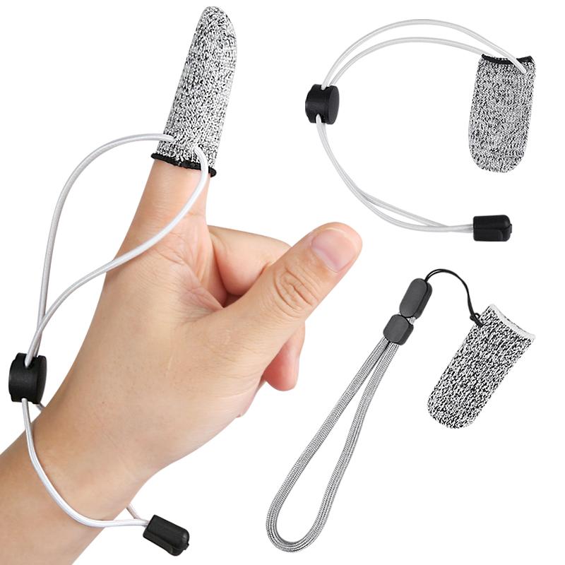 Cut-Resistant Finger Cots One-Finger Gloves PC Material Wear-Resistant Anti-Cut Line-Control Outdoor Fishing Gloves