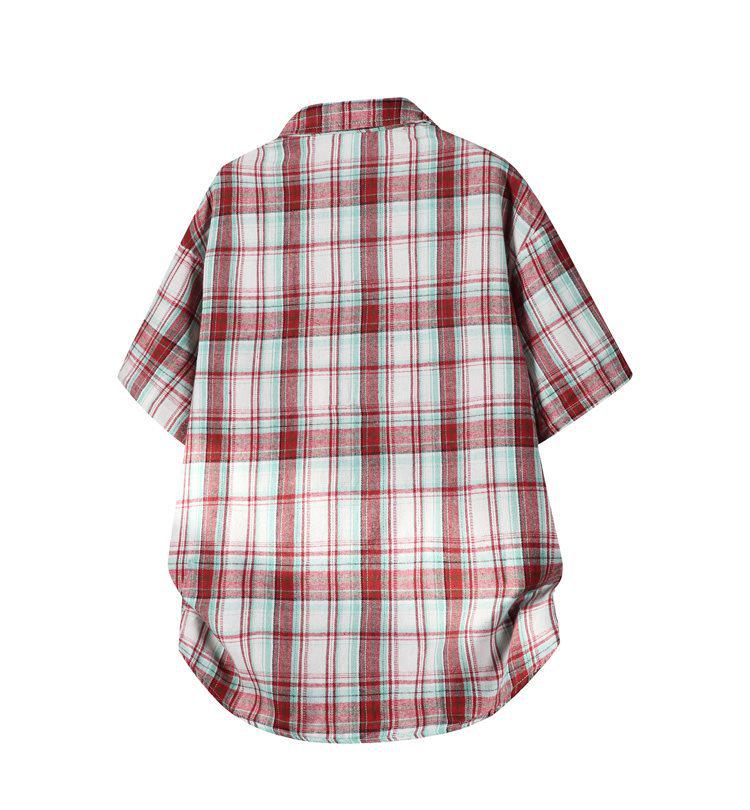 Special Offer: Men's Plus Size Retro Plaid Casual Short Sleeve Shirt
