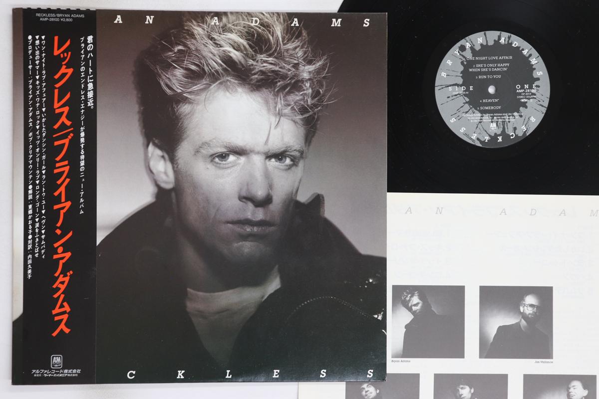 

LP Пластинка БРАЙАН АДАМС - Reckless AMP28100 A&M 1984 Япония Оби Рок Б/У