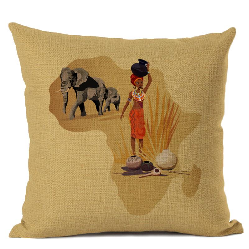 

Deco pillowcase map of Africa decorations inside throw pillowcase on pillow room sofa pillowcase to bed pillowcase to pillow 45x45cm 18x18in