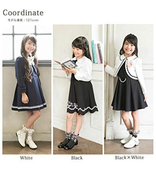 მოკლე წინდები ფორმალური მაქმანის ნიმუში ფრილი თეთრი x L [Arisana] ბავშვები, გოგონები, წინდები, თეთრი, შავი, სკოლა, წინდები, შავი,