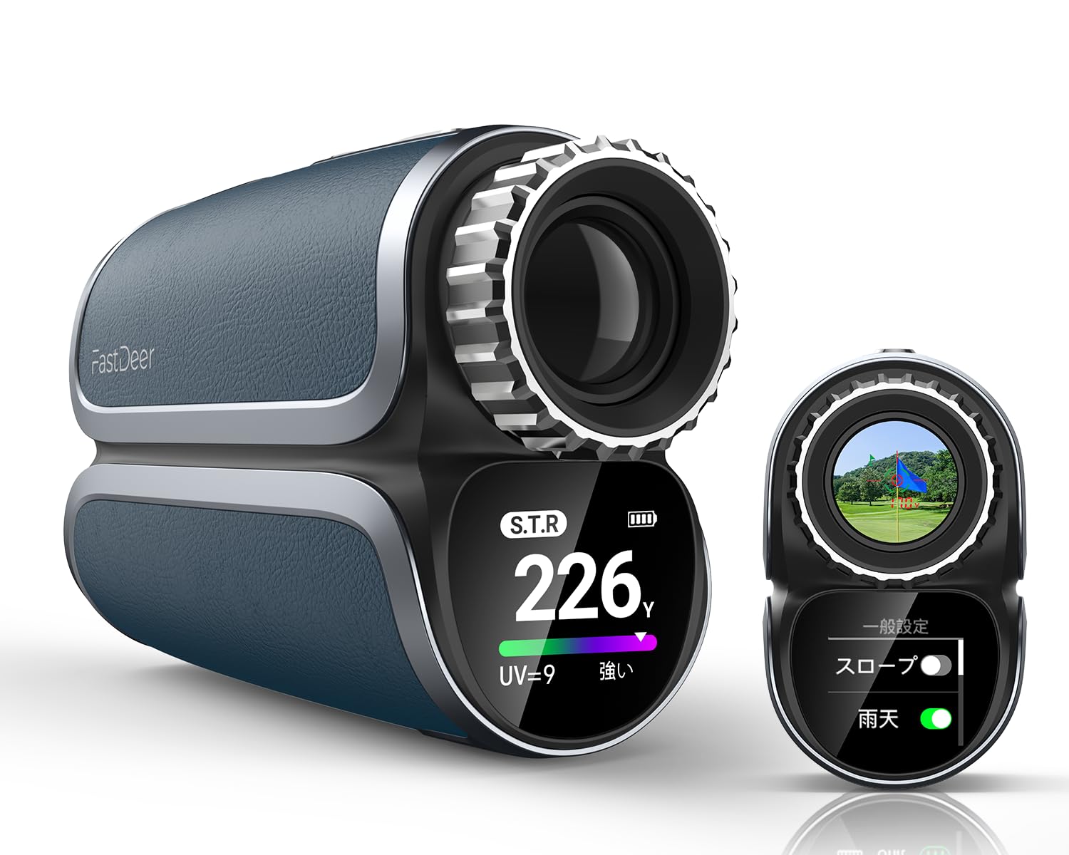 

Далекомір для гольфу Fastdeer S2 OLED Шкіра корови Темно-синій