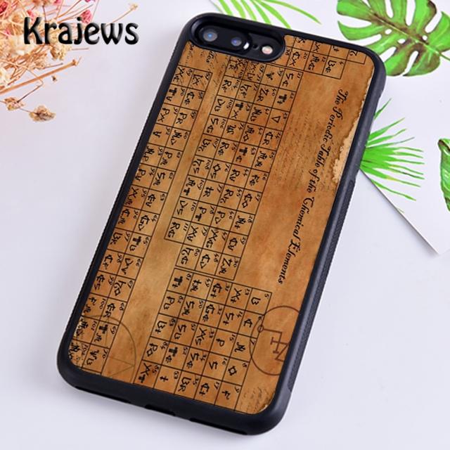 Krajews Chemistry Elements Phone Case Cover For iPhone 17 Air 16 15 14 Plus 11 12 13 Pro Max Coque Shell Fundas