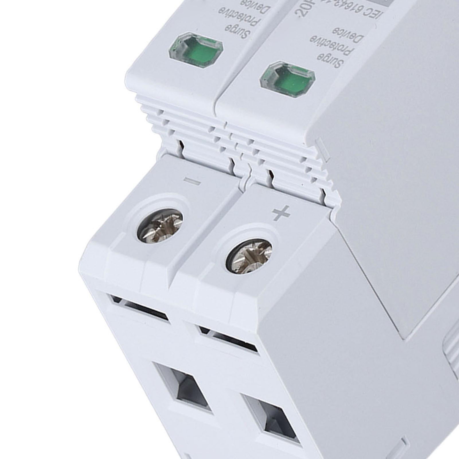 

DC Solar PV Surge Protector 2P 10 To 20KA 35mm DIN Rail Installation Photovoltaic Surge Protective