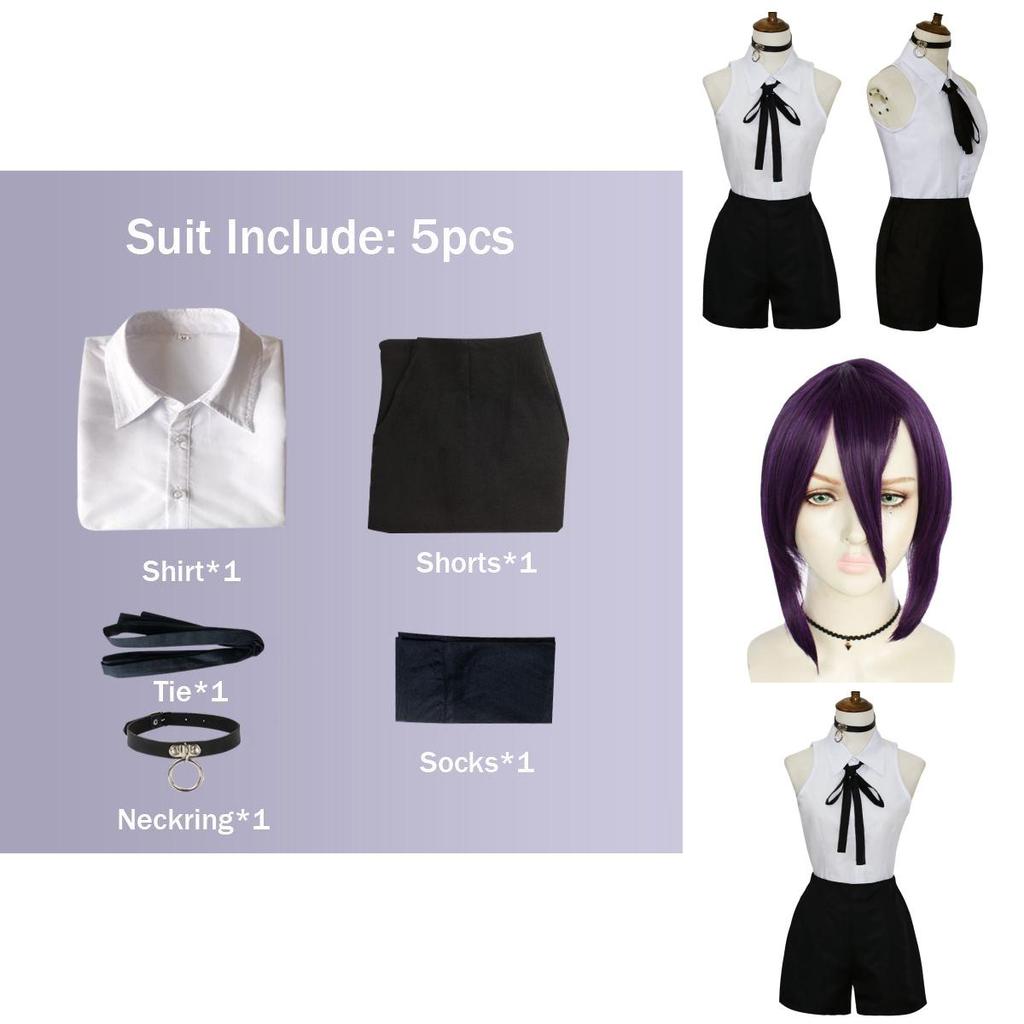 Stupendo Costume Cosplay di Reze da Chainsaw Man con Lavorazione Raffinata per Donna