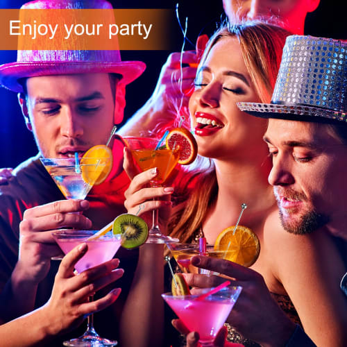 uxcell Reusable Long Martini Toothpicks, Stainless Steel Metal Cocktail Picks, Fruit Sticks, Cocktail Skewers for Party Drinks and Appetizers, 108mm S