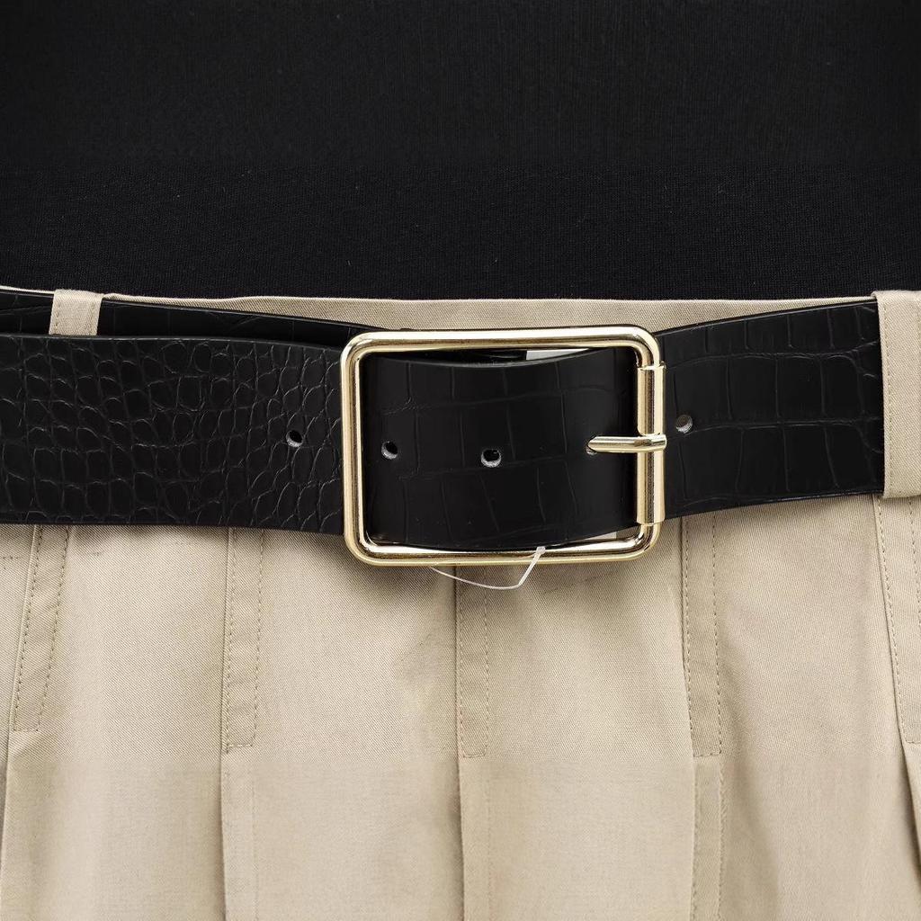 Spring 2025 Women's European & American Style Padded Shoulder Patchwork Dress