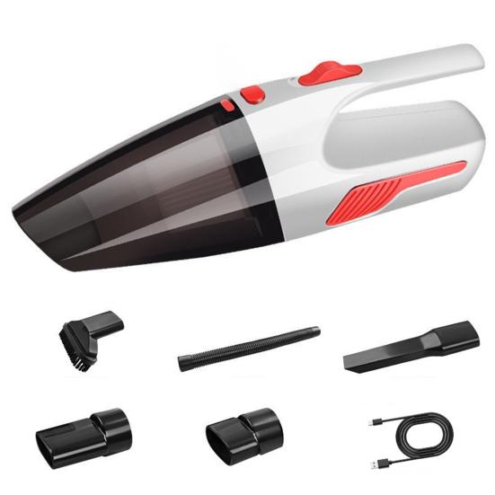 Handheld Car Vacuum Cleaner, Portable Vacuum Cleaner and Air Duster, 120W High Power Vacuum with LED Light for Home Office Car Pet