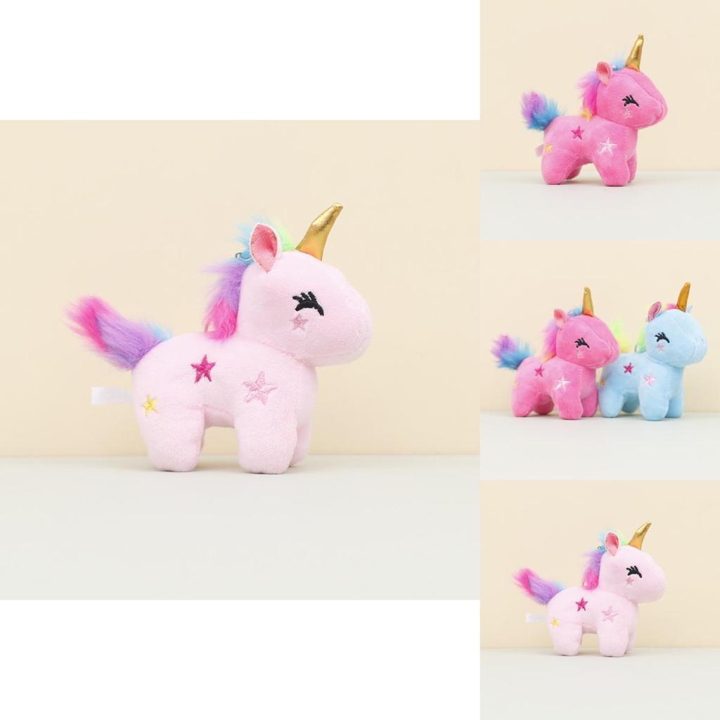 Adorable Unicorn Plush Keychain Cute Stuffed Animal Wedding Gift Bag Charm