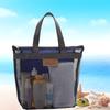 1PCS Hot Sale Large Capacity Mesh Wash Bag Large Capacity Shopping Bag Totes Shoulder Bag Foldable Portable Beach Handbags
