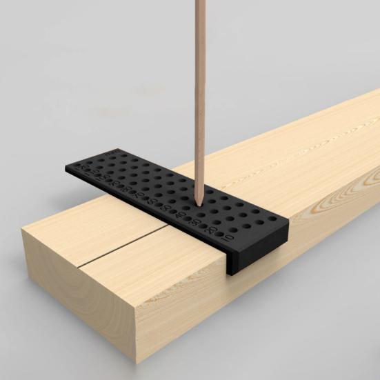 3D Printed Distance Mark Precise Positioning Heavy Duty 2-In-1 Multifunction Woodworking Projects Hole Punch Guide Marking Drilling Tool