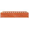 Vidaxl Bed Without Mattress, Waxed Brown, 140X200 Cm, Pine Wood