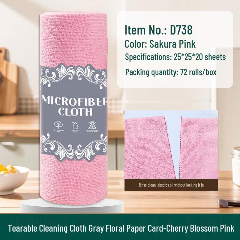 Thick Tearable Kitchen Towels - Absorbent & Easy-to-Clean Dishwashing Wipes