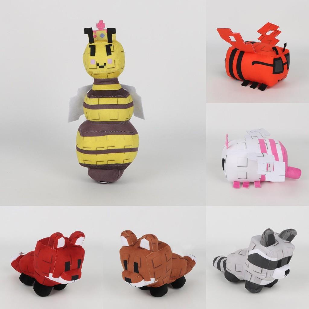 Toy Minecraft Plush Queen Bee Animal Durable Material Play Collecting Doll Gift