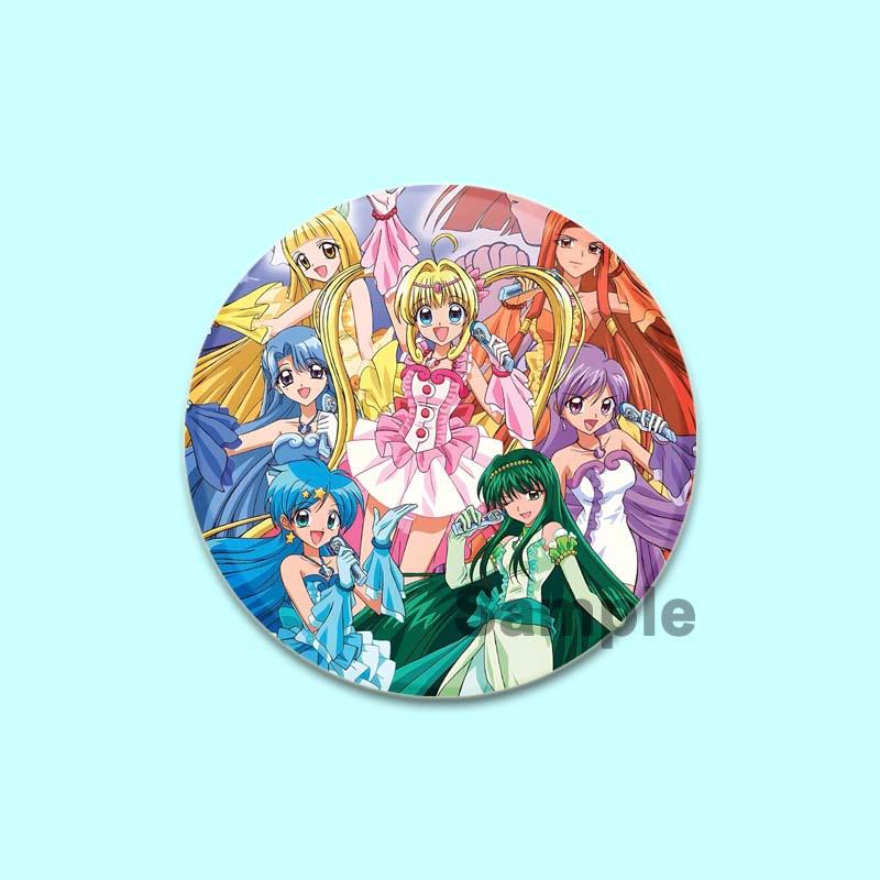 

32/44/58 мм Русалка Мелодия Пичи Булавка Ручная работа Брошь для Одежды Мультфильм Косплей Значок Украшение Рюкзака Ювелирные Изделия Подарок 44mm