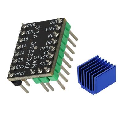 3D Printer TMC2240 Stepper Motor Driver Stepper Driver Module for 3D Printer Controller with Heat Sink Accessories