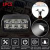 Motorcycle Headlight 12V Motorbike Spot Head Light 8 12 16 Led Scooter ATV Moto Headlamp