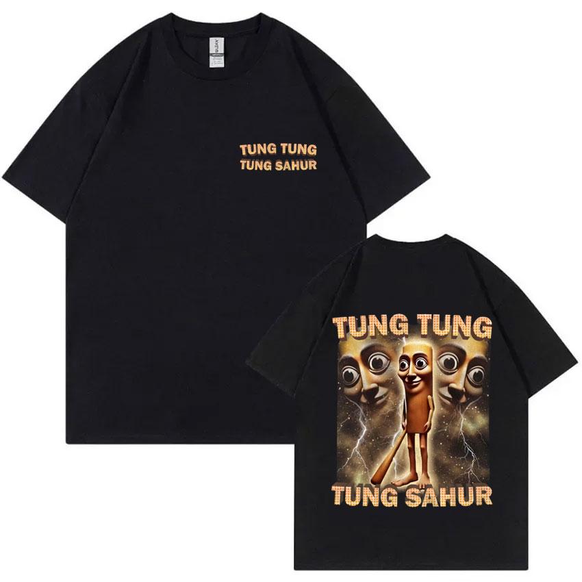 Tung Tung Tung Sahur Funny Baseball Bat Meme Graphic Print T Shirt Men Casual Humor Style T Shirts Unisex Summer O-Neck T-shirt