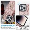 Dla iPhone 15 Pro Max Etui Blokujące RFID Wstrząsoodporne Wiele Przegródek na Karty Ring Podpórka Skórzane PU+TPU Pokrowiec na Telefon