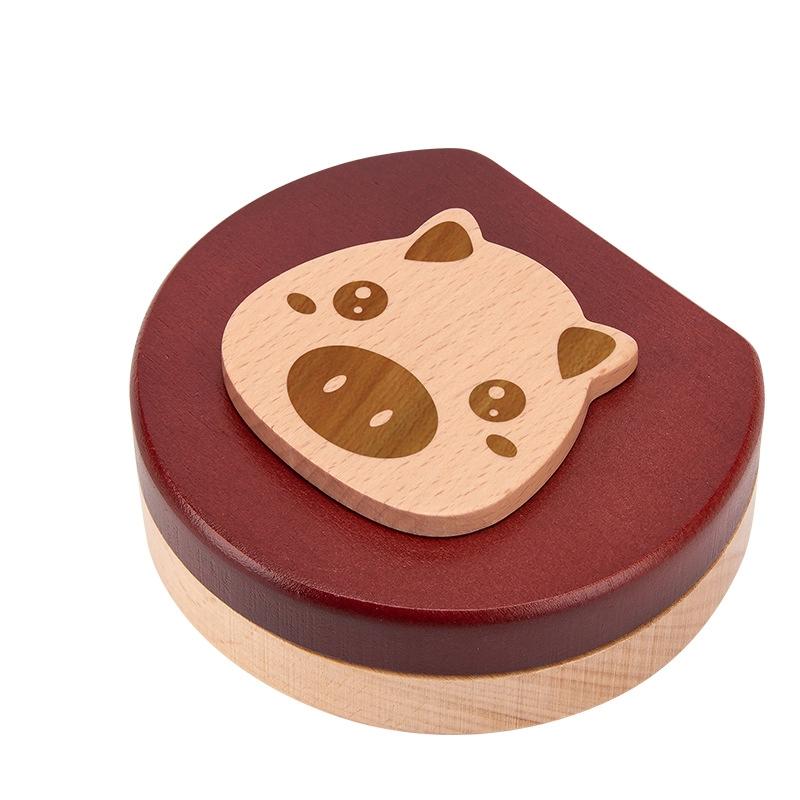 Wooden Baby Kids Tooth Storage Box Tooth Wood Box Organizer Milk Teeth Wood Storage Collecting Teeth Umbilical Cord Box