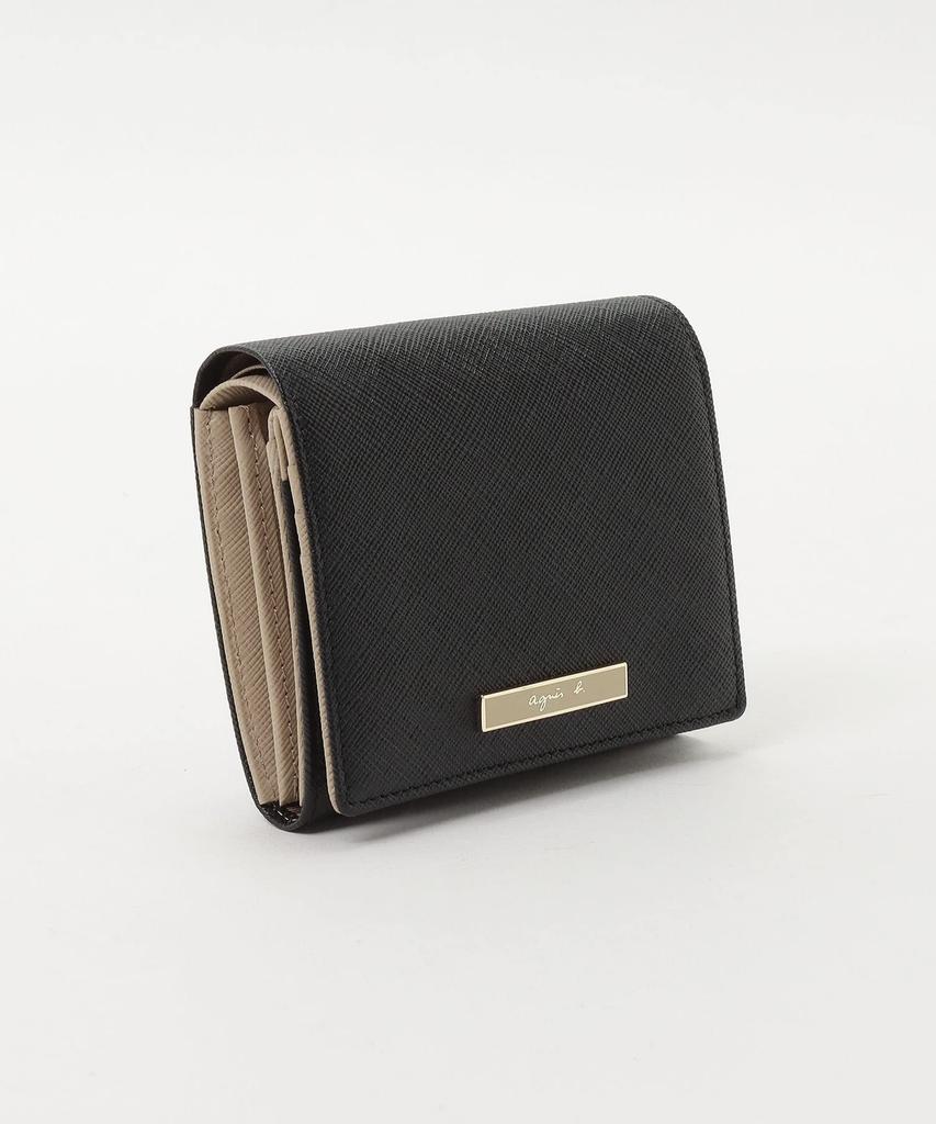 Wallet F Black [agnes b] QAW05-01 Women's