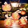 Handmade DIY Children's Palace Lantern - Luminous Rabbit Flower Design for 2025 Mid-Autumn Festival
