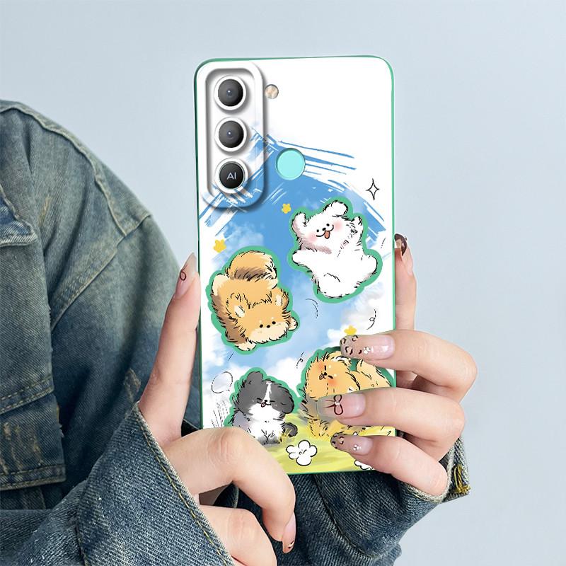 For Tecno Pop 5 LTE Phone Case 5Lte BD4 BD4i BD4a Cover Soft Silicon Cute Cartoon Panda Flower Boys Girls Funda Protective Coque