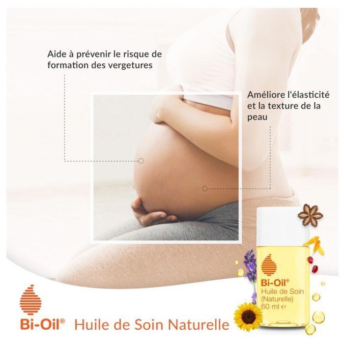 Bi-Oil Huile De Soin Naturelle Vergetures Cicatrices Idéal Grossesse 60ml