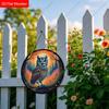 2D Plane Hanging Decorative Signs, Interior Wall or Door Decoration, Garden Decoration, Owl Pattern, Interesting Gifts for Family and Friends