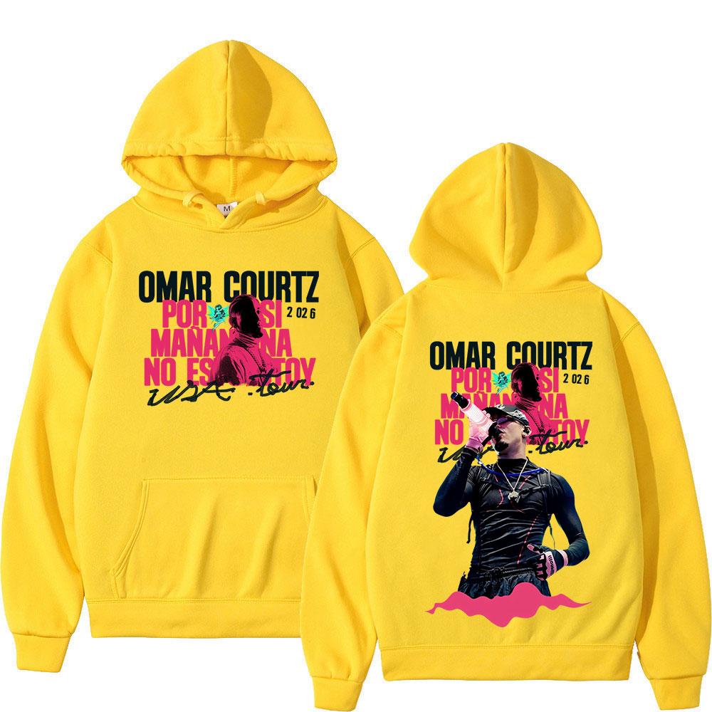 Rapper Omar Courtz Por Si Manana No Estoy  Tour Hoodies Men Women Clothing Fashion Long Sleeve Hooded Sweatshirts Streetwear
