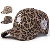 Unisex SOX Letter Embroidery Leopard Print Baseball Caps Spring Autumn Outdoor Adjustable Casual Hats Sunscreen Hat Sports Cap