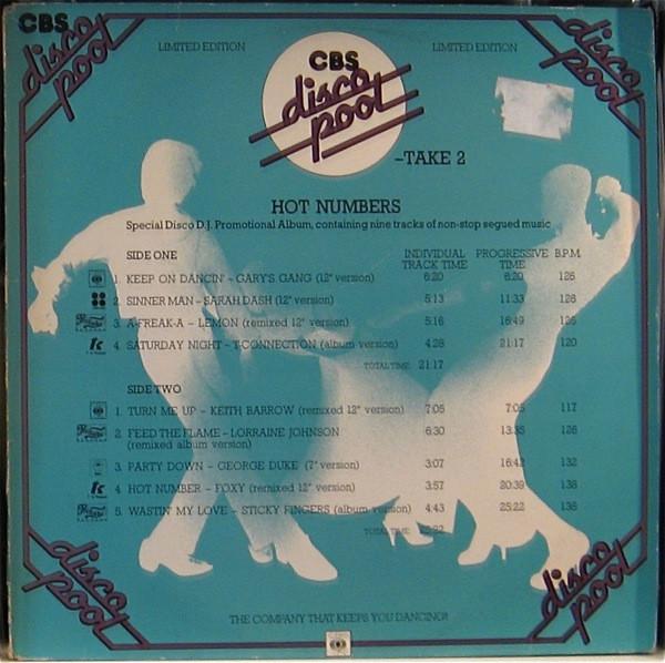 

LP Record VARIOUS - Take 2 - Hot Numbers DP2 CBS Disco Pool 1979 UK Soul/Funk Used