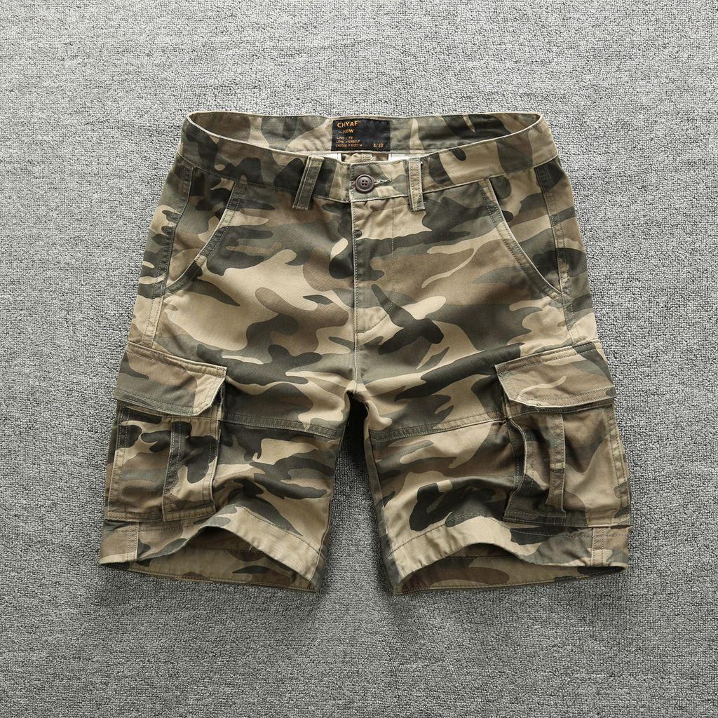 Shorts, Herr sommar casual kamouflage, Herrshorts, Amerikanskt workwear, Femficksbyxor, Bekväma att bära utomhus, Trendiga ungdomsbyxor