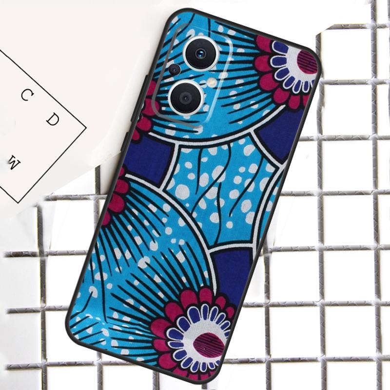 African Wax Fabric Phone Case For OPPO Reno 7 8 Lite 8T 10 11 12 13 14 Pro 14F OPPO Find X9 X8 X6 X5 Pro Cover