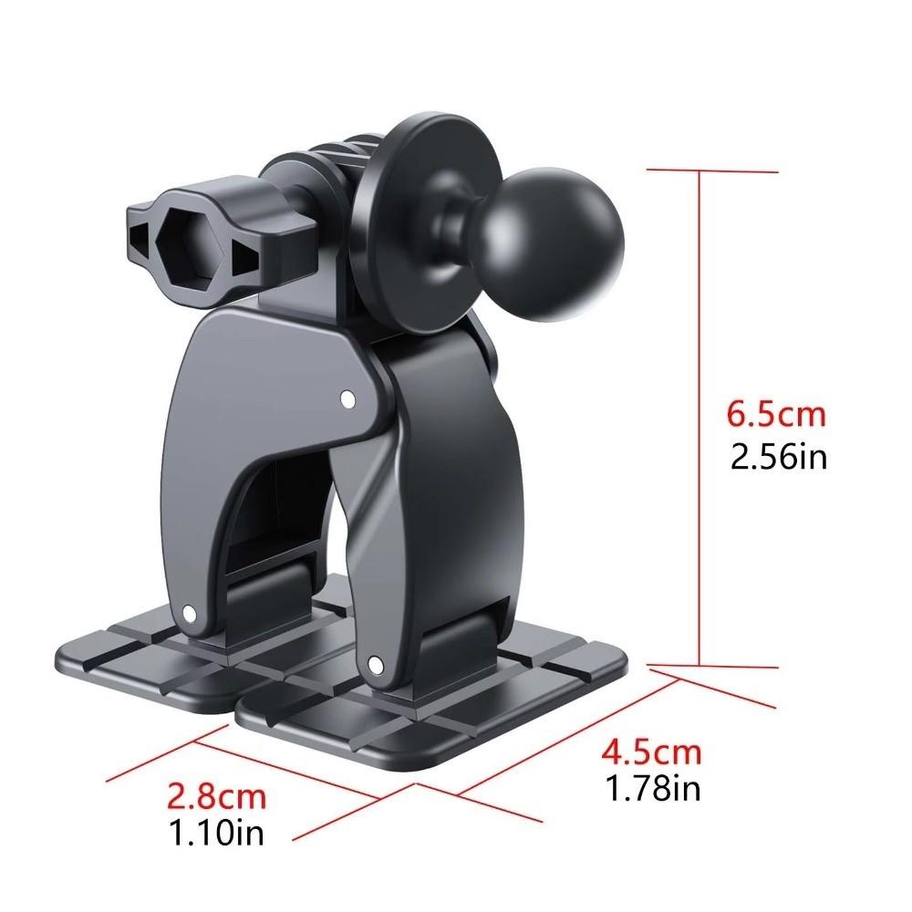 Dual Adhesive Base Ball Head Car Mount 360 Degree Rotation Dashboard Mount  Vehicle Use