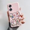 For Oppo A60 CPH2631 Case Cute Bear Cartoon Frog Painted Shockproof Soft Back Cover for Oppo A60 OppoA60 A 60 4G Silicone Bumper