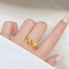 New Fashion Twisted Princess Bow Ring for Women - Adjustable Open Circle Index Finger Wedding Jewelry