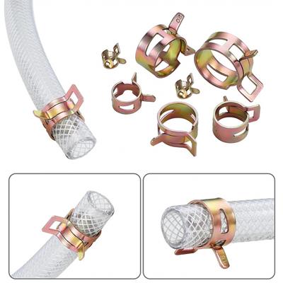 10 τεμάχια εξάρτημα σωλήνα ελατηρίου κατασκευασμένο από σφιγκτήρες σωλήνων από γαλβανισμένο χάλυβα σε κλιπ σωλήνων από γαλβανισμένο χάλυβα