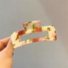 New Korean fashion Retro Hair Claws Clamp Hollow Geometric Square flower Pattern Ponytail Hair Grabbing Clips for Women