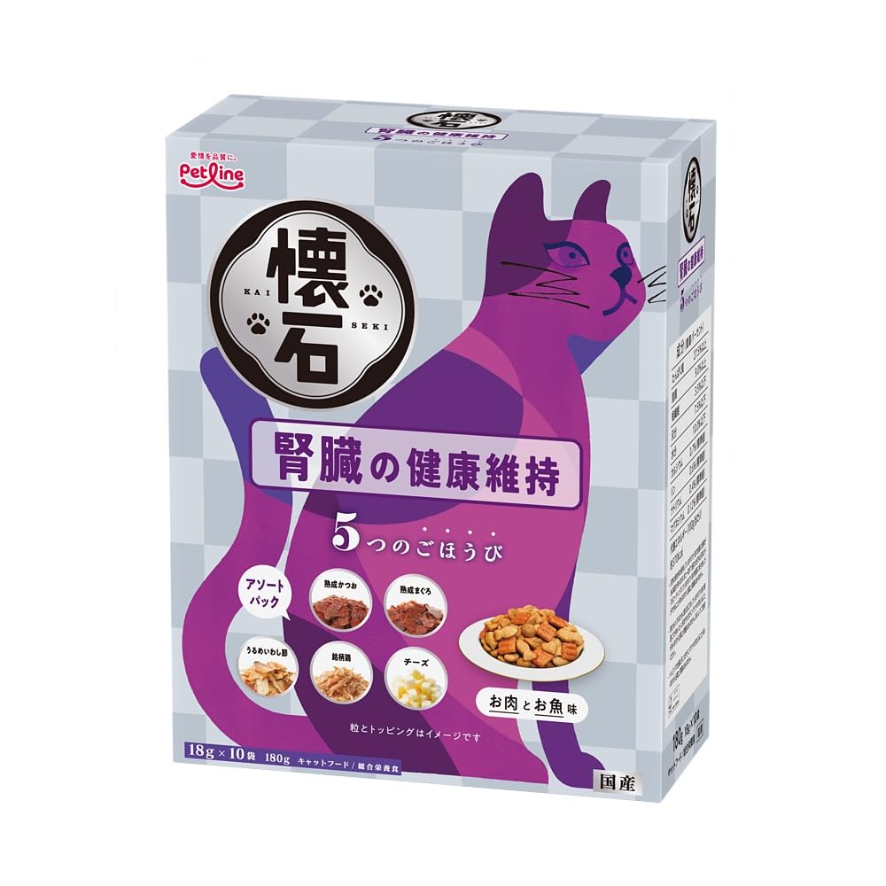 

Pet Line Kaiseki 5 Rewards Kidney Health Maintenance Cat Dry Gourmet 180 г [Домашний/Маленькие порции/Начинки]